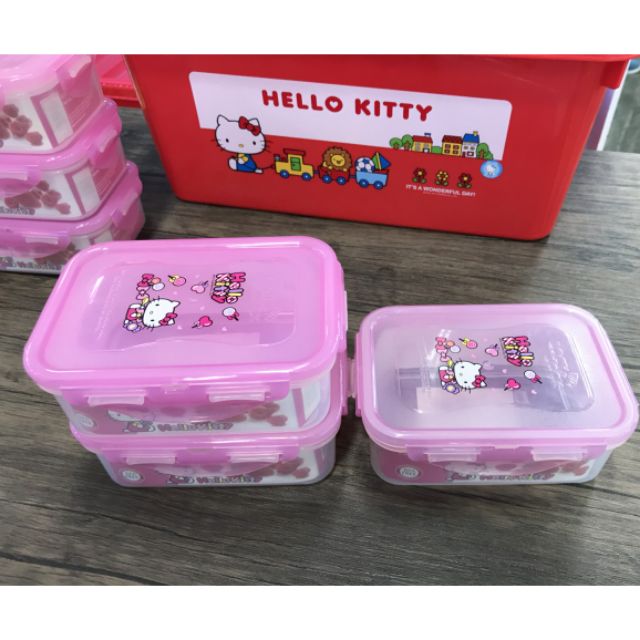 HỘP NHỰA HELLO KITTY LOCK&LOCK LKT818 460ML