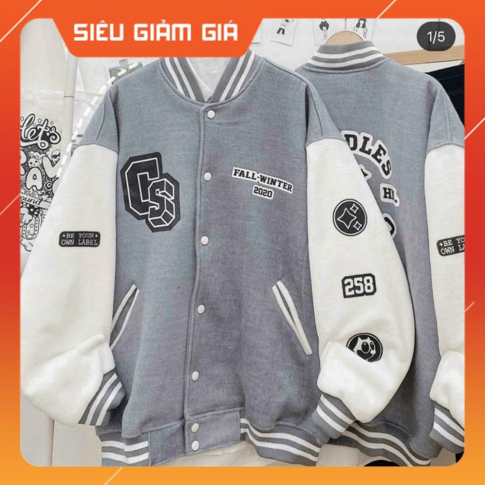 Áo bomber nỉ IN CS form rộng  Áo Khoác nỉ Unisex AKN6 Guvia