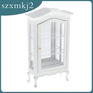 [Szxmkj2] Nội thất thu nhỏ nhà búp bê 1 / 12 dễ thương nhất Tủ gỗ đa chức năng