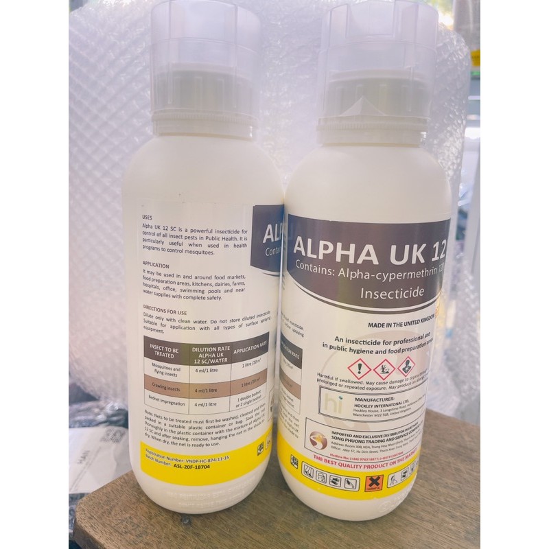 [ Nhập khẩu Anh Quốc ] Thuốc diệt muỗi  ALPHA UK 12SC loại 1000ml