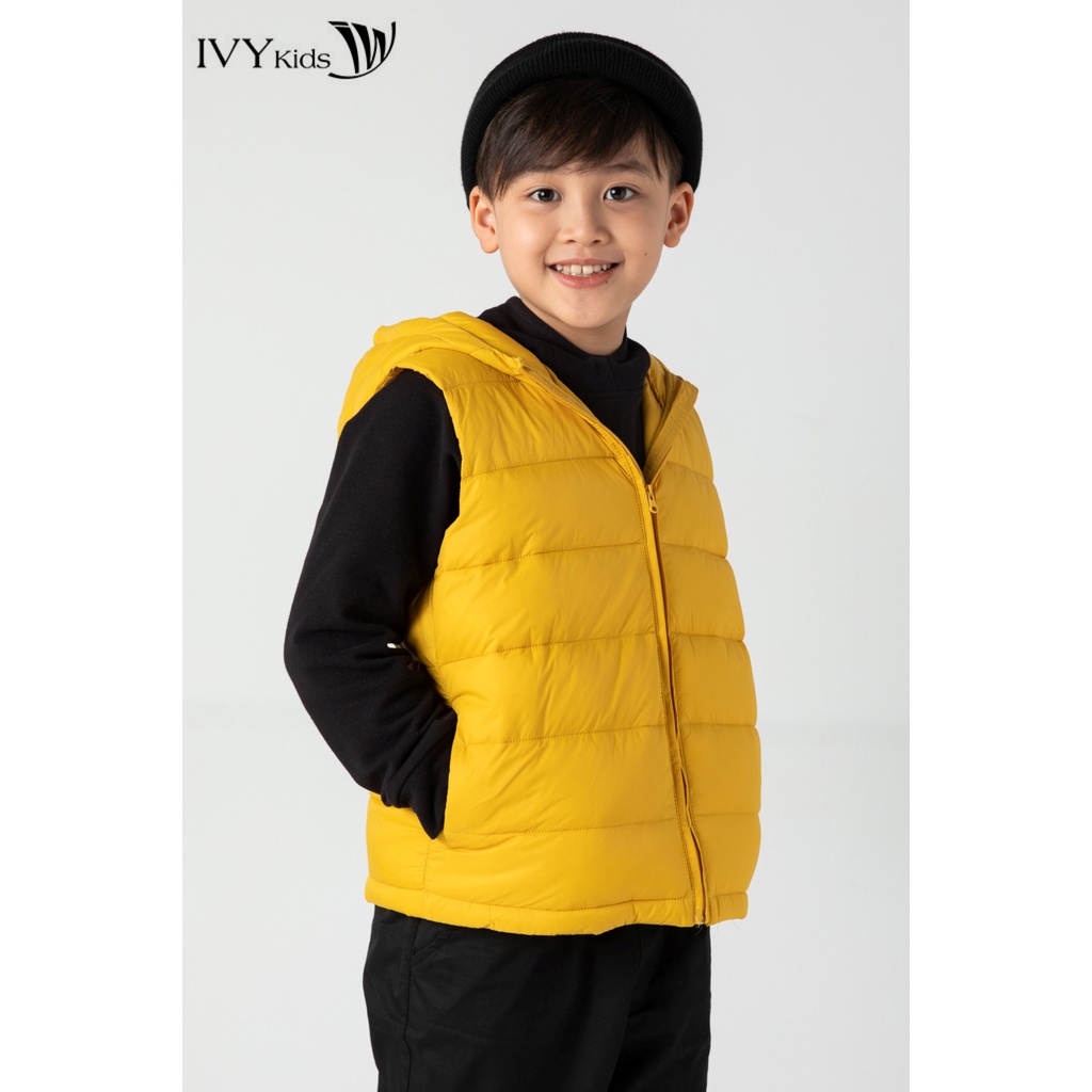 [Mã WABRIVY153 giảm 12% đơn 250K] Áo khoác phao gile bé trai IVY moda MS 79K1266