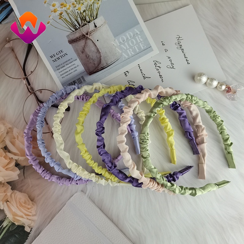 Băng đô cài tóc bằng vải bản to chống trượt thời trang dành cho nữ