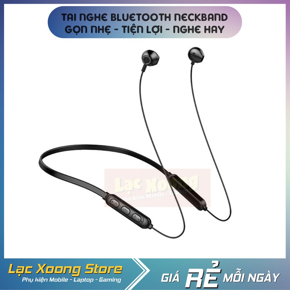 Tai nghe bluetooth thể thao choàng cổ AMOI NeckBand