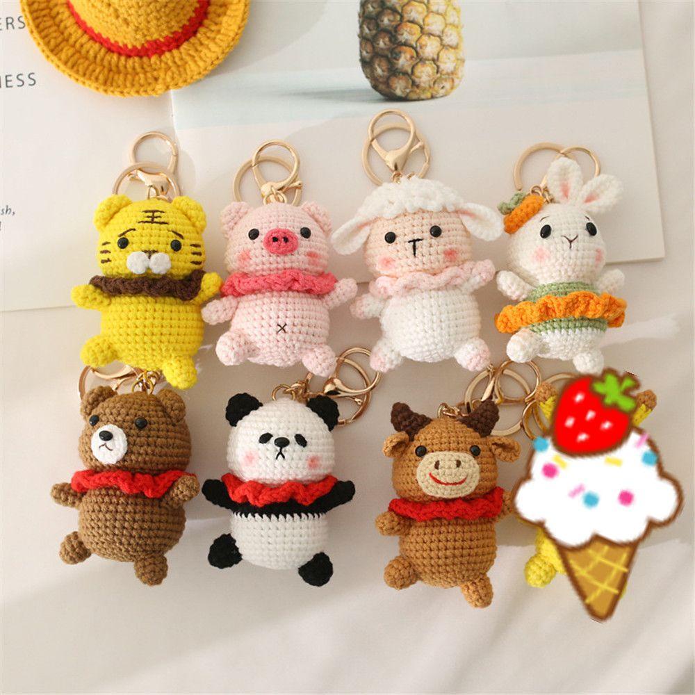 JUNE Móc Khóa Thủ Công Dễ Thương