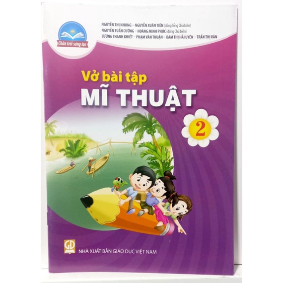 vở bài tập mĩ thuật lớp 2 + bút chì 2b (chân trời sáng tạo)