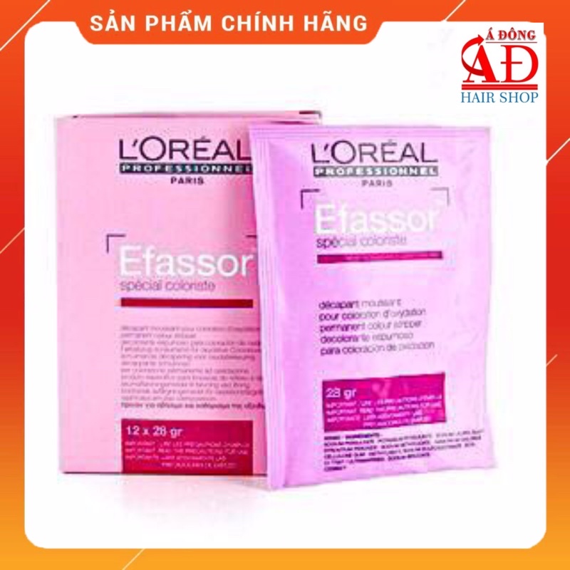 [+Tặng mũ trùm][L'OREAL] BỘT BÓC MÀU TÓC NHUỘM ĐỎ ĐEN DƠN GIẢN TẠI NHÀ L'OREAL EFASSOR CAO CẤP AN TOÀN CHO TÓC