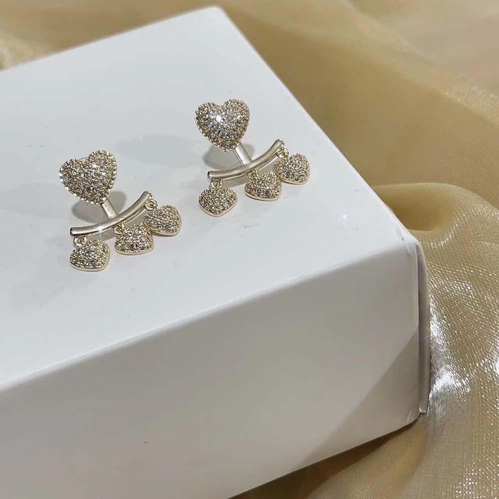 Bernardo Bông Tai Hình Trái Tim Thời Trang Dành Cho Nữ|Khuyên Tai Nữ Hình Giọt Nước Thời Trang