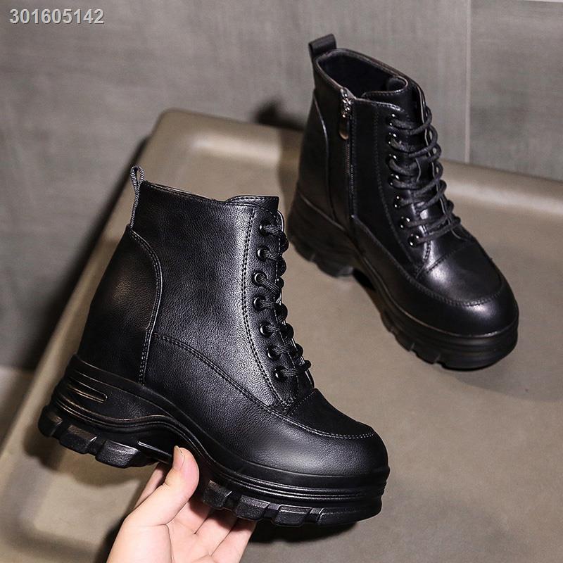 Giày bốt đế dày 5-8cm tăng chiều cao thời trang nữ