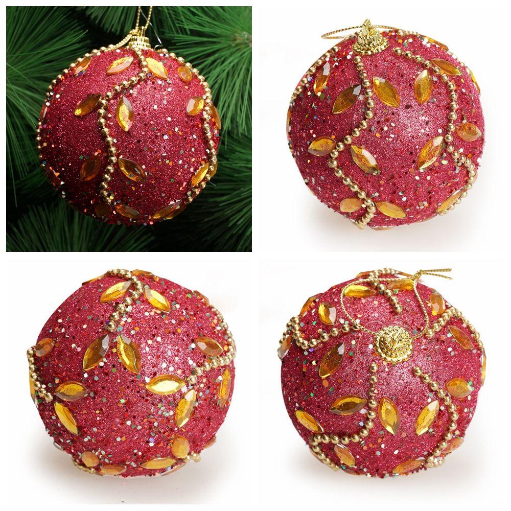 LAKAMIER Home Decor Rhinestone Hanging Pendants Xmas Tree Drop Ornament Cute