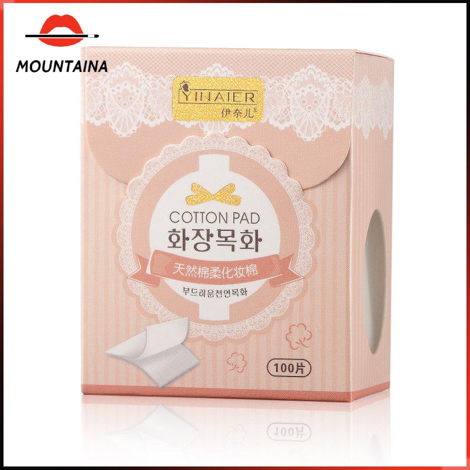 Hộp 100 miếng bông tẩy trang rửa mặt cotton tự nhiên dành cho nữ | BigBuy360 - bigbuy360.vn