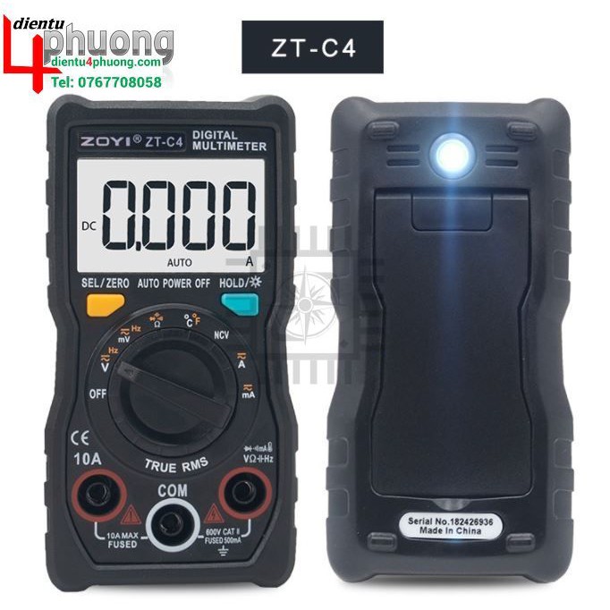 Đồng Hồ Đo Điện DMM ZOYI ZT-C4 Vạn Năng