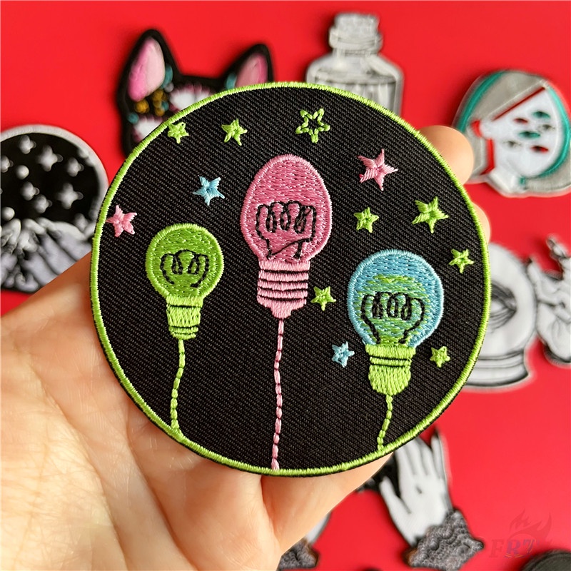 ☸ Miếng Dán Ủi Thêu Hình Nghệ Thuật Phong Cách Punk Goth ☸ 1 Sticker Ủi Thêu Hình Huy Hiệu