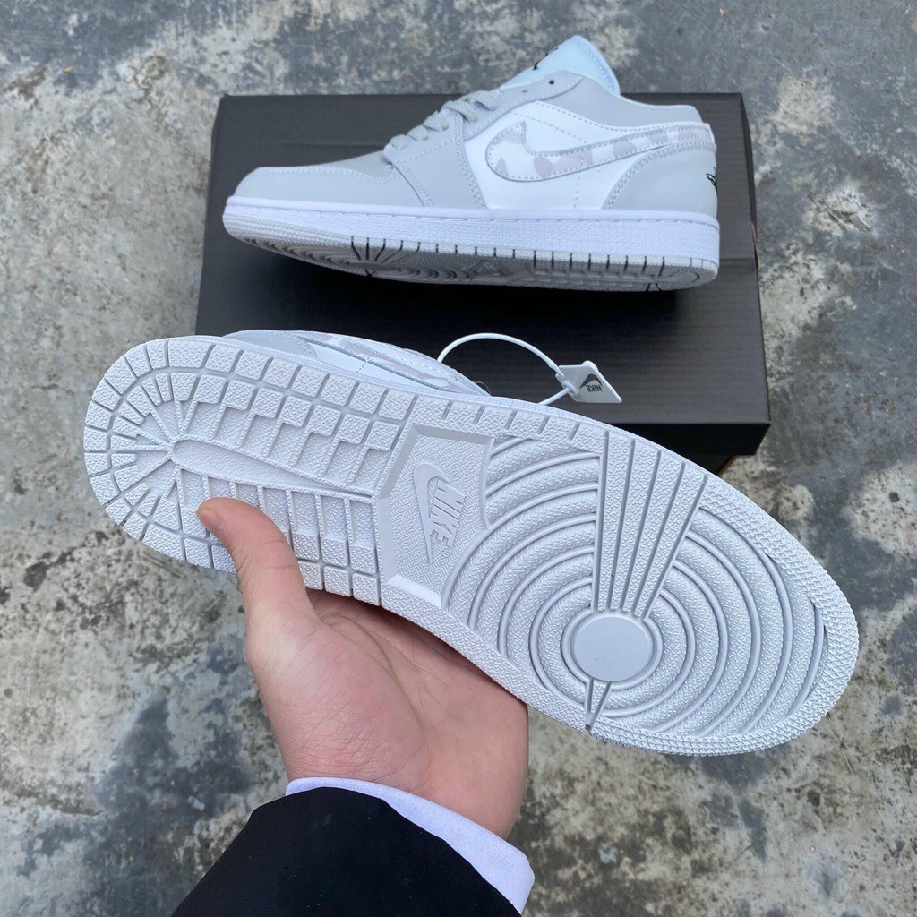 Giày Jordan cổ thấp JD1 Camo loang hàng Trung cao cấp giá rẻ- Giày thể thao Sami Sneaker cá tính Full Box Bill