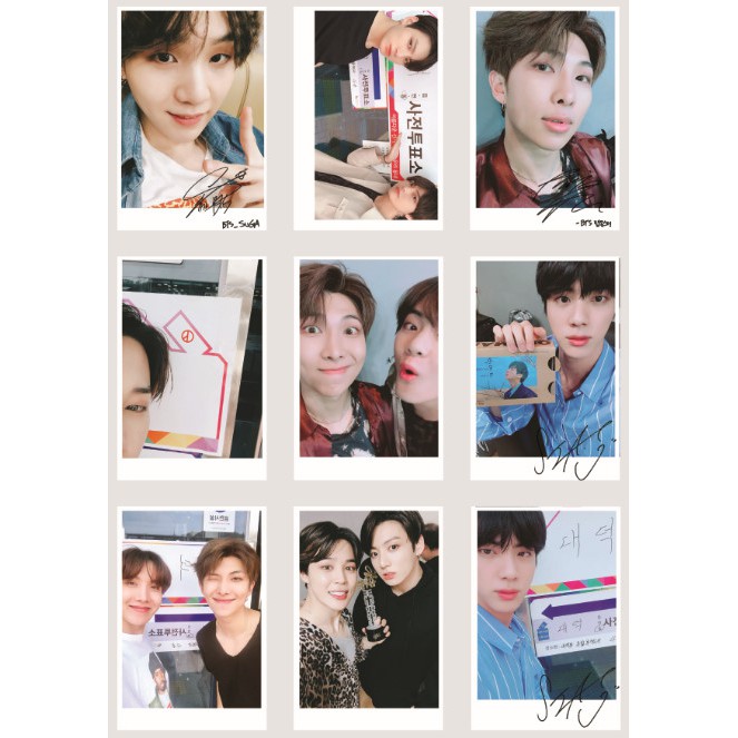 Lomo card ảnh BTS update Twitter 3 Full 54 ảnh Có chữ ký