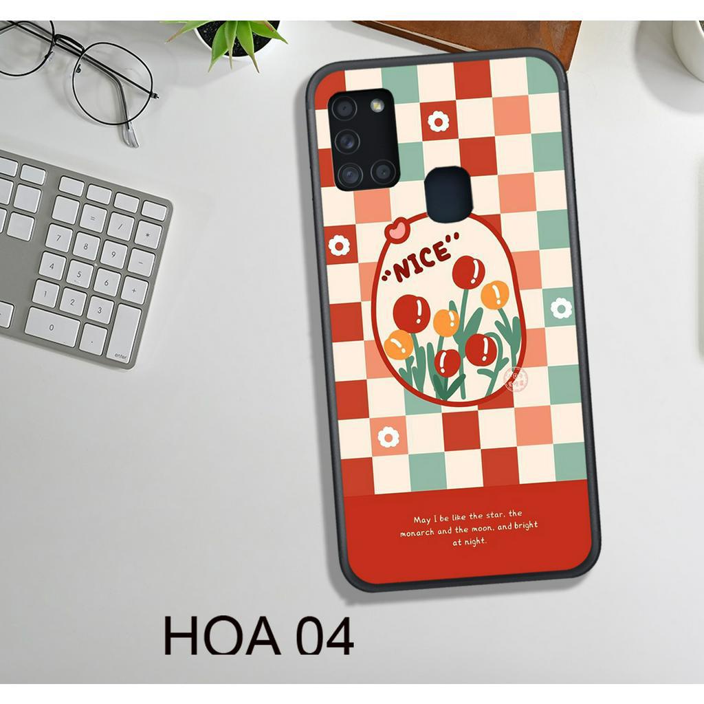 Ốp Lưng  Samsung A01 - A02 - A10 - M10 - A21S - M30S - M21 - M31 , In Hình HOA, Màu Sắc Bắt Mắt.