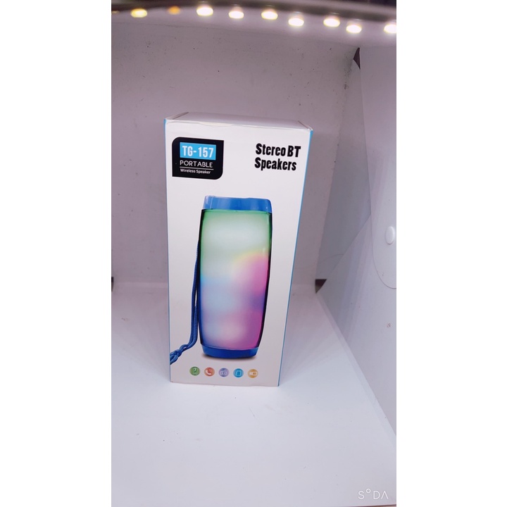 Loa Bluetooth TG_157, Loa Bluetooth Mini Có Đèn Led Theo Âm Nhạc, Âm Thanh Sống Động, Pin Cực Khoẻ Thiết Kế Mới