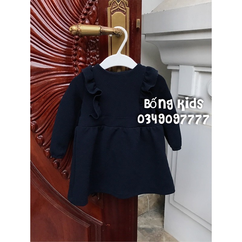 Váy Thun Xốp Bé Gái Nhún Bèo Kiabi