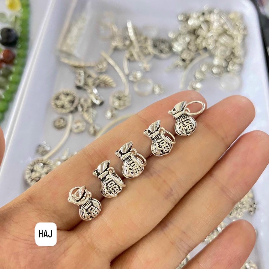 Charm treo túi tiền bạc 925
