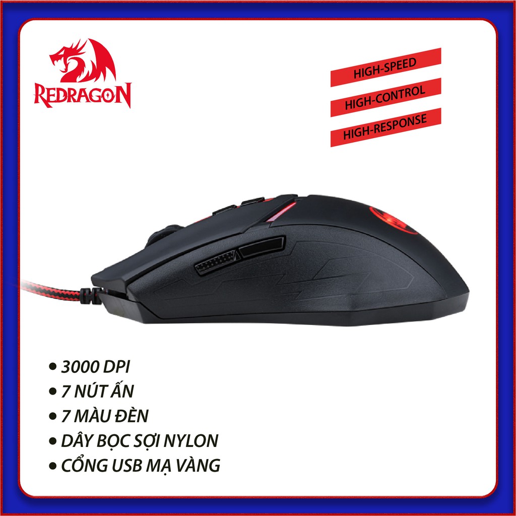 Chuột Chuyên Game Redragon Nemeanlion M602 (Đen)