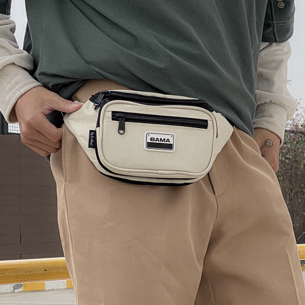 Túi đeo chéo nam, nữ BAMA® - BAMA BUMBAG Chính Hãng - Thời trang đi học, đi chơi