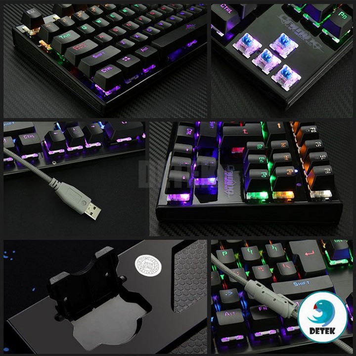 Bàn Phím Cơ Game Thủ K28 Có Đèn LED- tặng kèm kê tay -Xgamingstore - dc3324