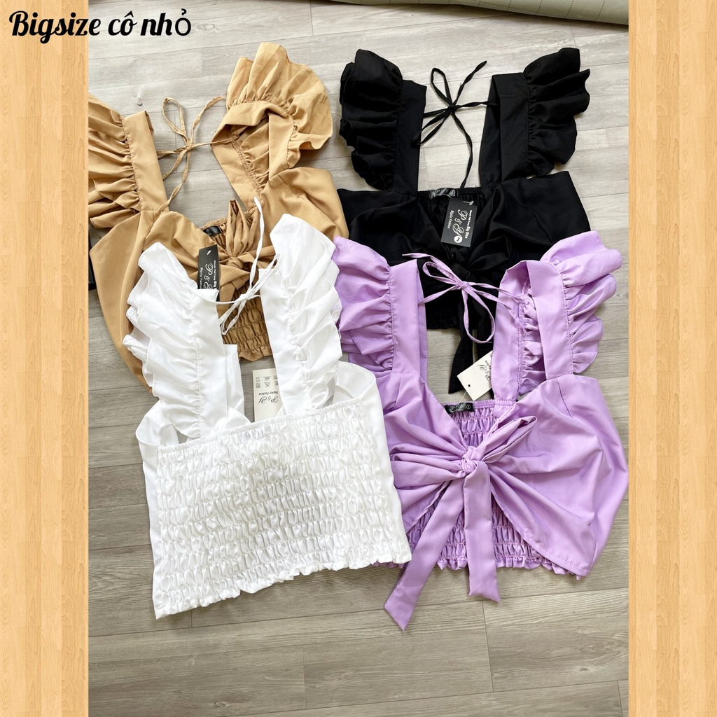 Áo Sơ Mi Cánh Tiên Bigsize Croptop Lên Phom Cực Dễ Thương, Áo Sơ Mi Kiểu MÃ CÁNH TIÊN