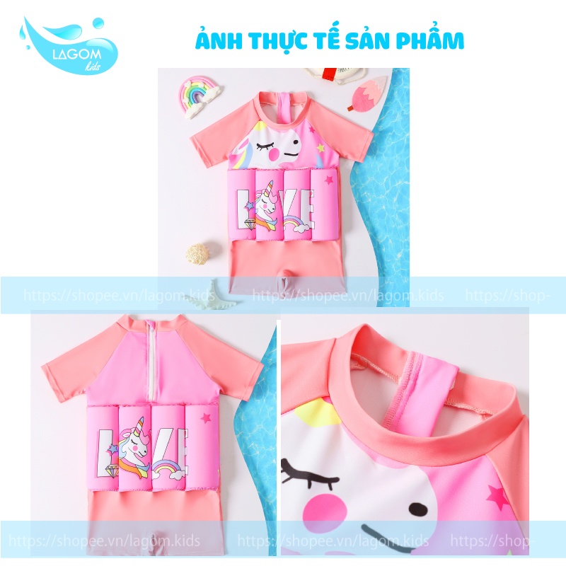 Đồ Bơi Cho Bé Trai Bé Gái Kèm Phao Tự Nổi | Đồ Bơi Liền Phao Cho Bé Cao Cấp