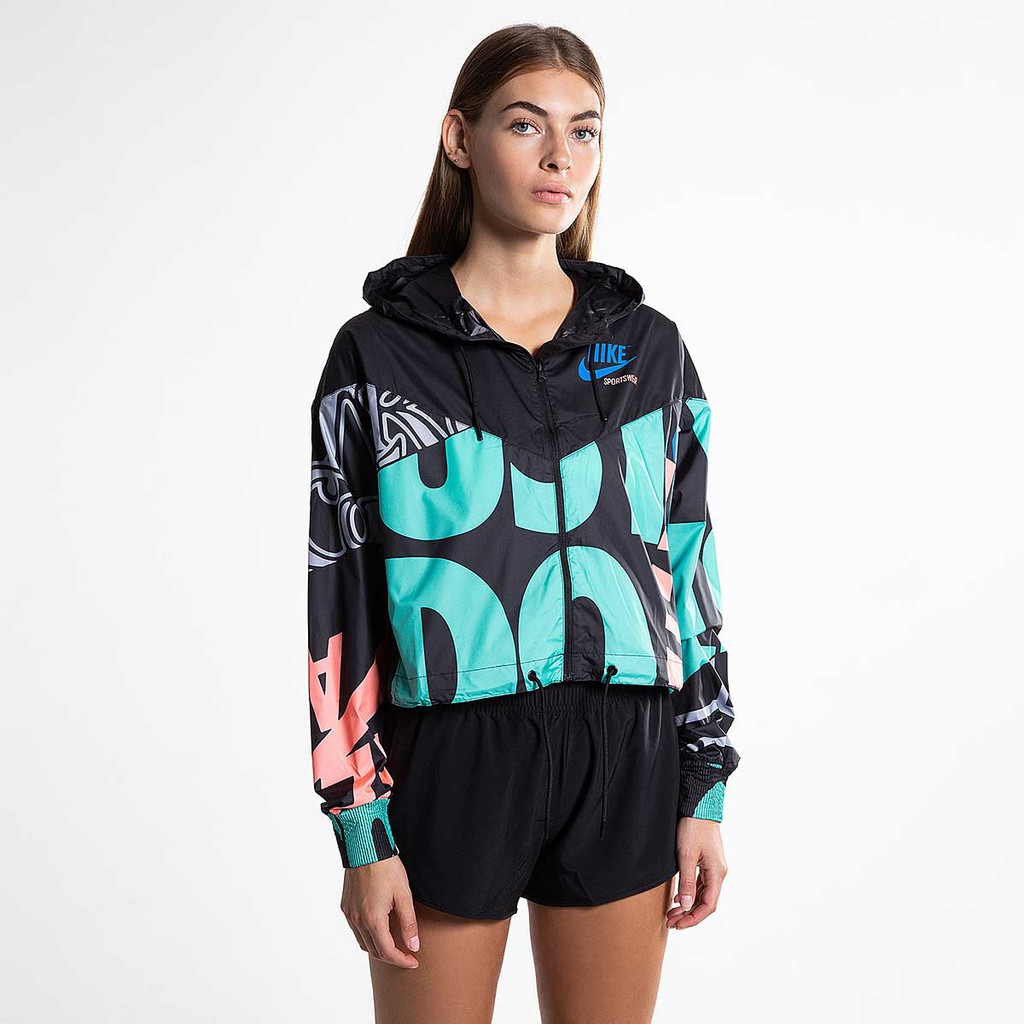 Áo Khoác Gió Nike Women's Sportswear All Over Print