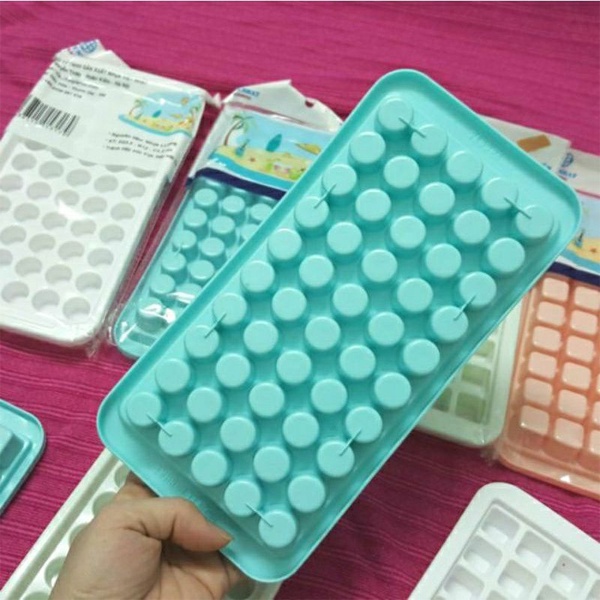 Khay Làm Đá, Khay Làm Thạch Rau Câu Việt Nhật Vỉ 50 Viên Nhỏ Thỏa Sức Sáng Tạo