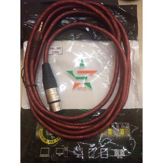 DÂY XLR RA 3.5MM CHUYÊN DÙNG CHO MICRO THU ÂM  SOUND CARD VÀ MỌI LOẠI MIXER, LỌC NHIỄU TỐT