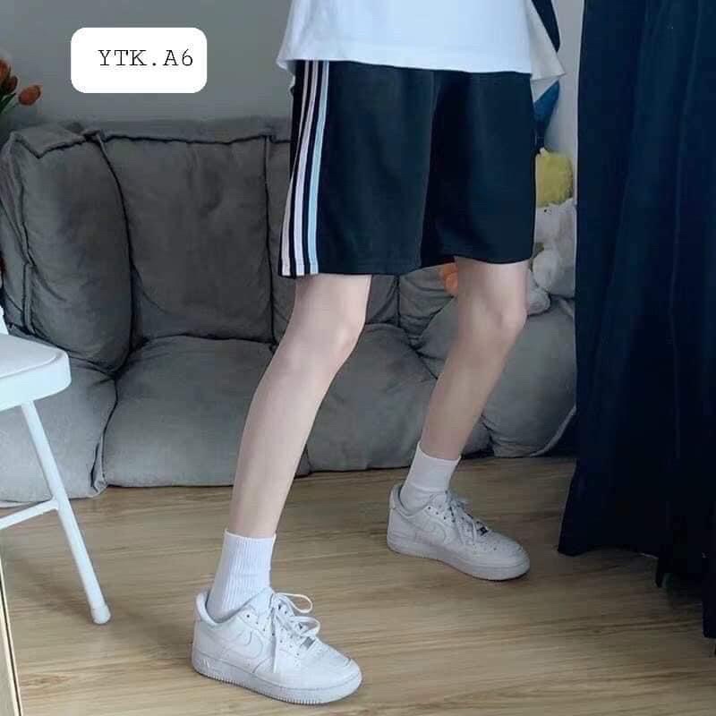 [VIDEO ẢNH THẬT] Quần Đùi Short Sọc Màu- Quần Short Thể Thao Sọc Màu Hot Trend Unisex Nam Nữ