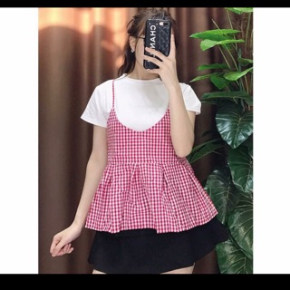 Áo yếm kèm áo phông