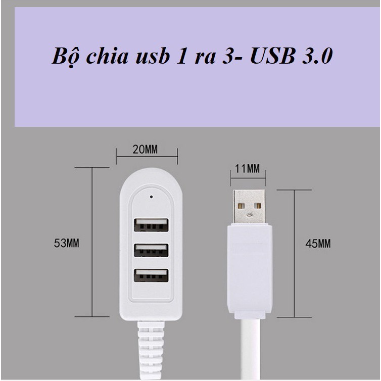 Bộ chia USB 1 ra 3 cổng USB 3.0 - USB 1 ra 3