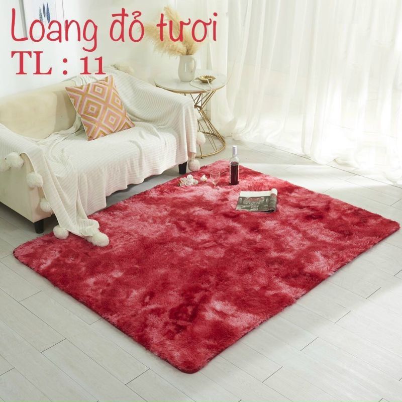 Thảm trải sàn lông loang, trang trí phòng ngủ, phòng khách, chụp ảnh nghệ thuật, lông mềm mịn, không sổ ảnh thật(1m6×2m)