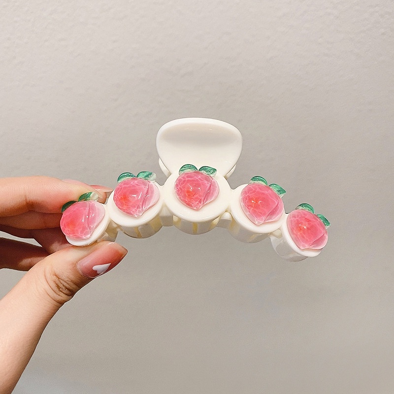 Kẹp Tóc Trong Suốt Cỡ Lớn Hình Cá Mập Phong Cách Hàn Quốc Dễ Thương