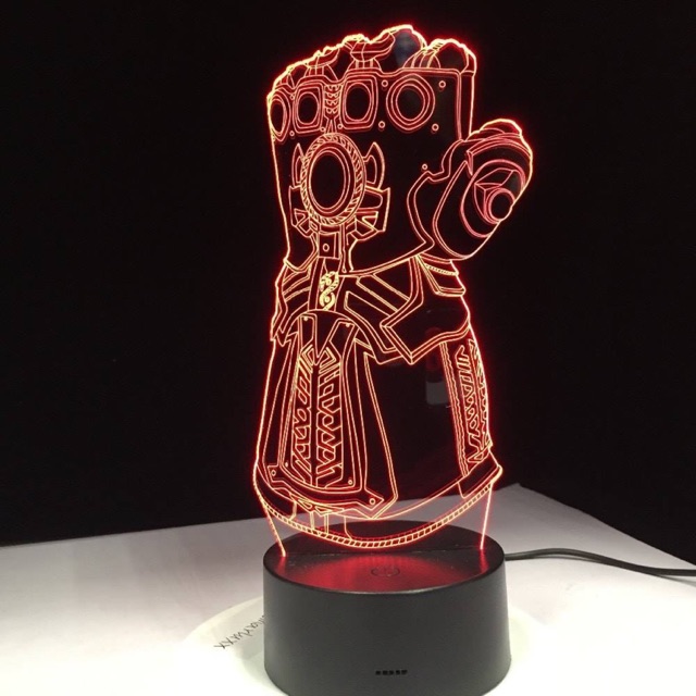 Đèn led 3d Găng tay Thanos