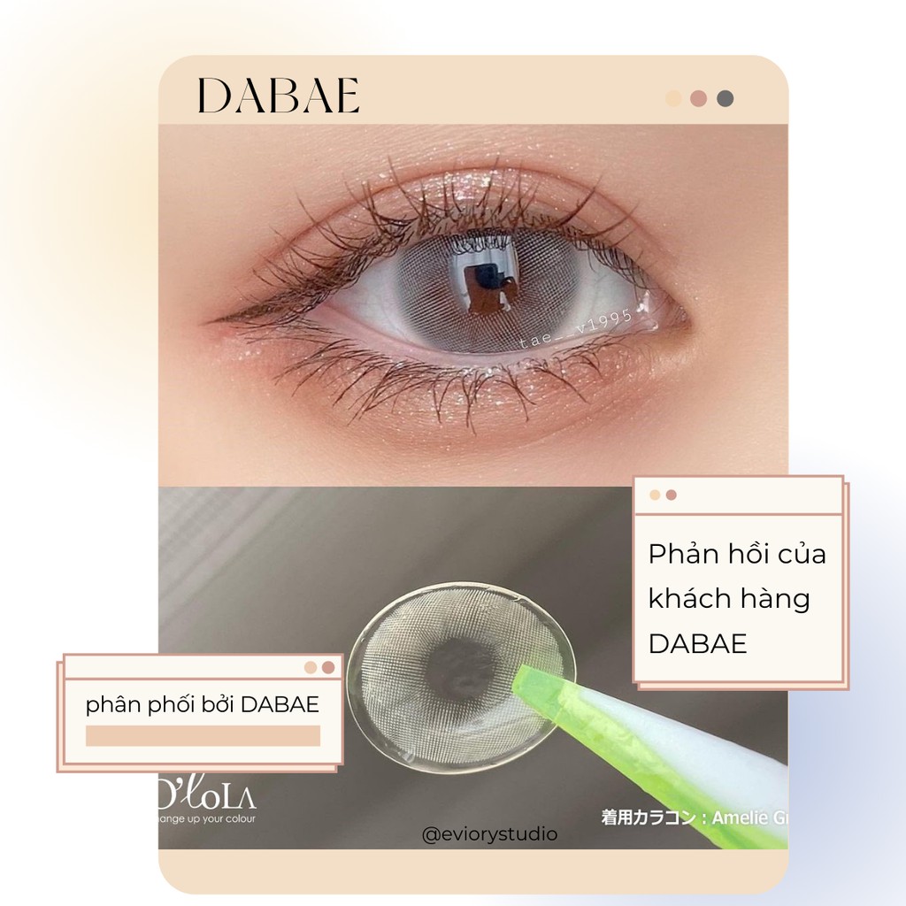 hãng Siesta XAM TÂY kính áp tròng  Hàn Quốc lens xám cực tây chất liệu PC Hydrogel cao cấp không có độ cận