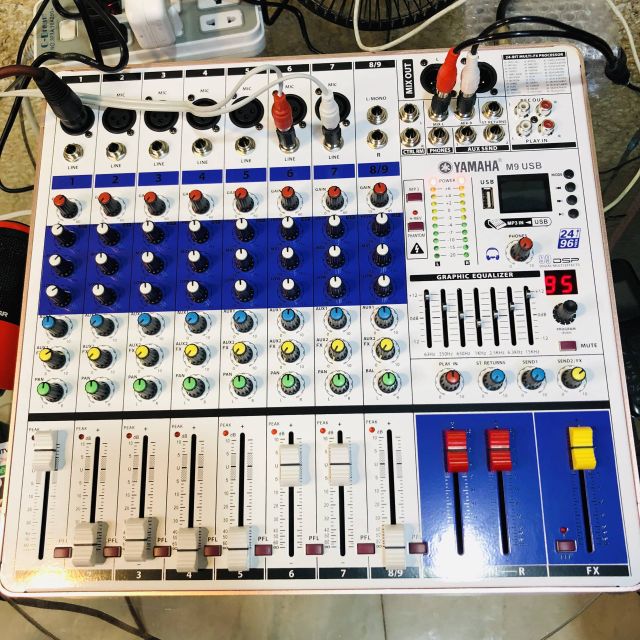 Mixer Yamaha M9. Kết nối Bluetooth-echo_riverd 99 chế độ cực hay