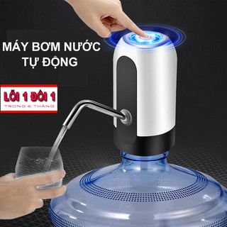Máy bơm nước tự động Thông Minh Kiêm Máy Lọc Nước - Vòi bơm nước uống tự động cho bình nước lọc, tích điện, sạc cổng USB