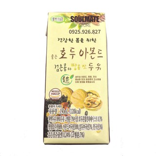 Sữa óc chó hạnh nhân đậu đen Hàn Quốc 190ml bổ dưỡng Soulmate