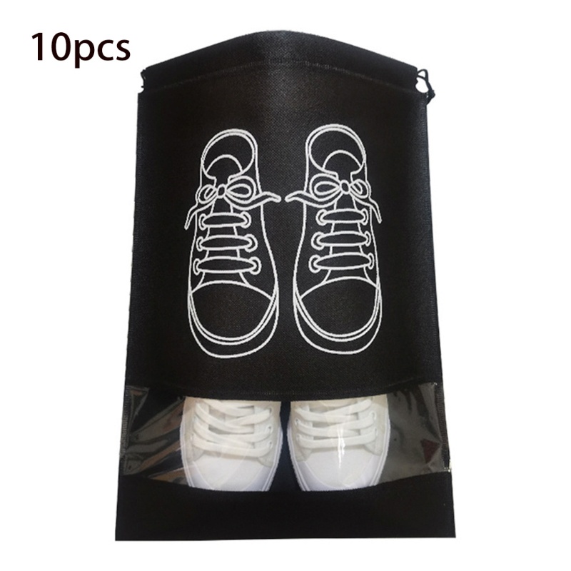 Set 10 Túi Dây Rút Đựng Giày Dép Chống Bụi Chống Nước Tiện Dụng