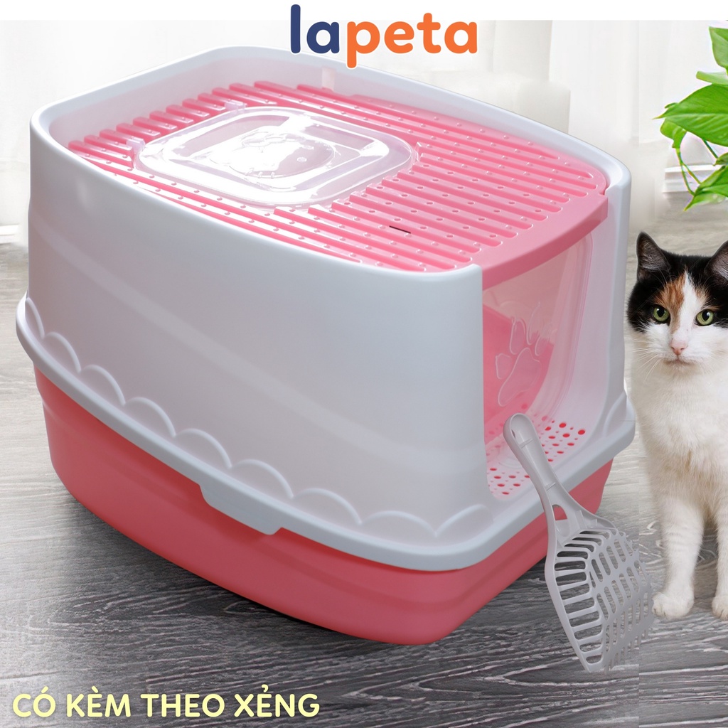 Nhà vệ sinh cho mèo zise lớn, nhà cát mèo nhiều cỡ có kèm xẻng Lapeta
