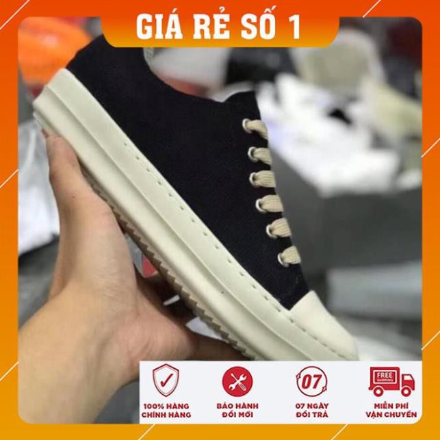 [ 💝 GIÁ SALE] Giày rick owen cổ thấp 🌟 R🔥E🔥P 1:1 VN đế thơm Full box + Bill