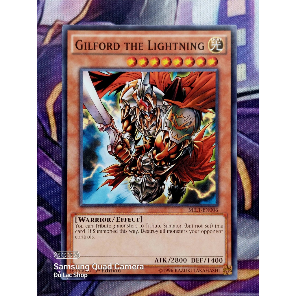 Thẻ Bài Yugioh Monster Gilford the Lightning - MIL1-EN006 - Common