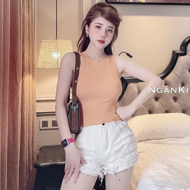 áo ba lỗ nữ chất tăm lạnh trơn sexy cá tính | BigBuy360 - bigbuy360.vn