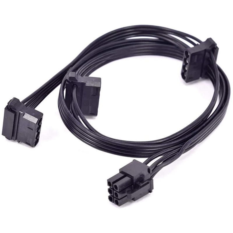 1 Dây Cáp Nguồn Pcie 6 Pin 1 Sang 3 Molex Ide Psu 4 Pin Cho Corsair Axi Series Ax1500I Ax1200I