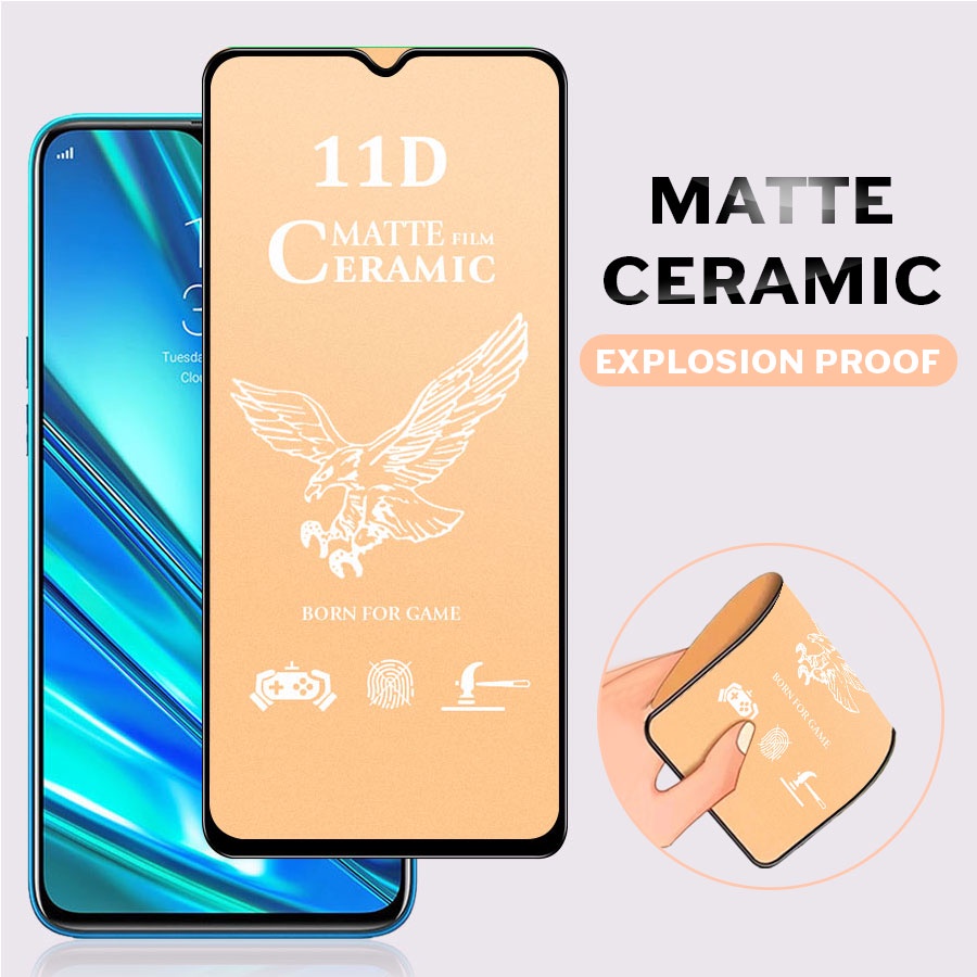 Miếng dán màn hình chống dấu vân tay cho Realme 5 6 7 8 Pro C2 C3 C11 C12 C15 C21 C25 C25S 5i 6i 7i Xt Narzo 20 30a