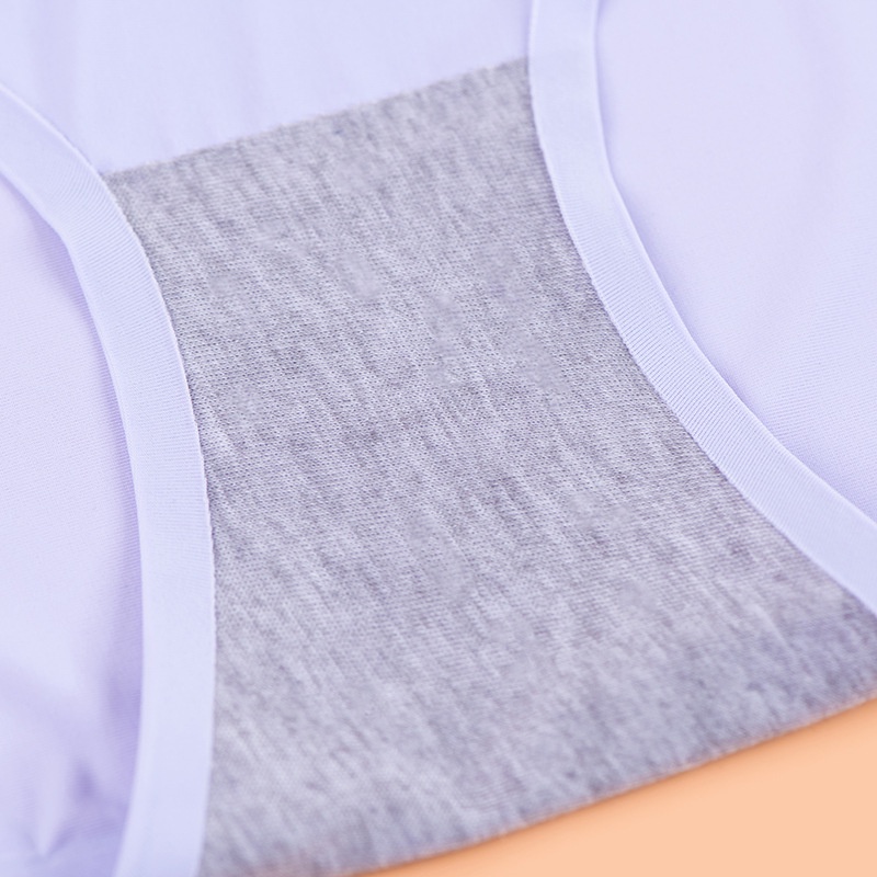 Quần lót vải lụa lạnh thoáng khí chống vi khuẩn lưng vừa size lớn cho phụ nữ mang thai