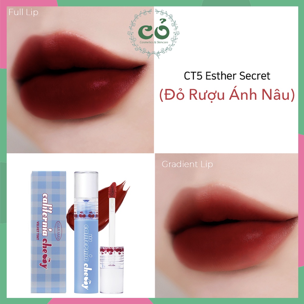 Son Kem Lì Dearmay California Cherry Velvet Tint 4.4g | BigBuy360 - bigbuy360.vn