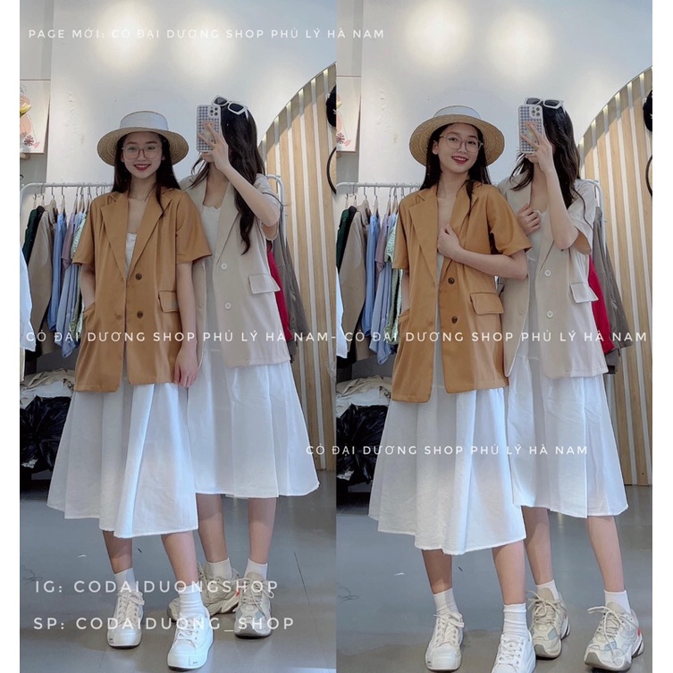 áo blazer trơn cộc tay 08 | BigBuy360 - bigbuy360.vn